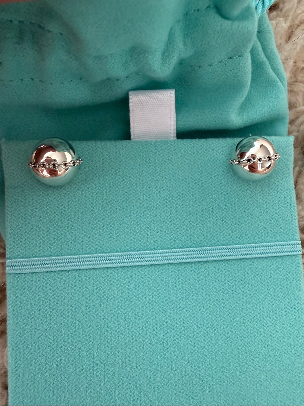Tiffany &Co Brand New Hardwear Bolt Stud Earrings In Sterling Silver